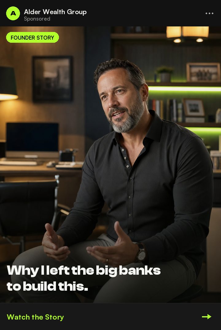 Founder story video ad style produced by PELORA Marketing