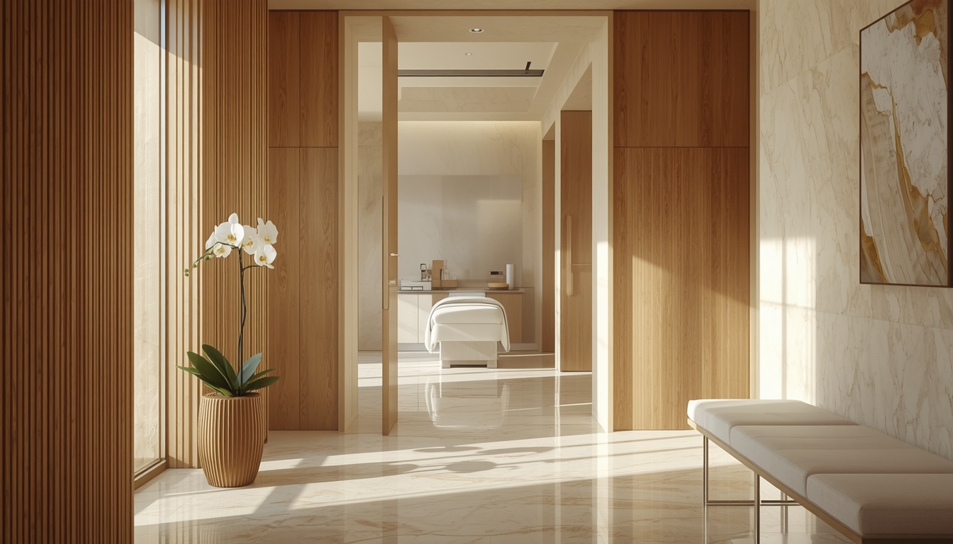 Modern aesthetic clinic interior in Newport Beach, soft natural light, premium spa aesthetic. PELORA Marketing.