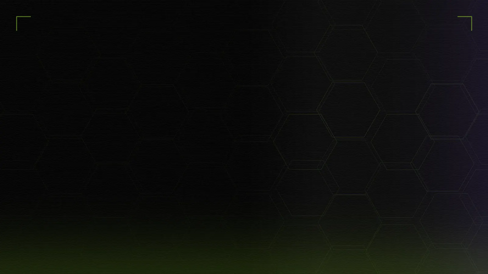 Green cell lattice pattern on a dark PELORA brand ground