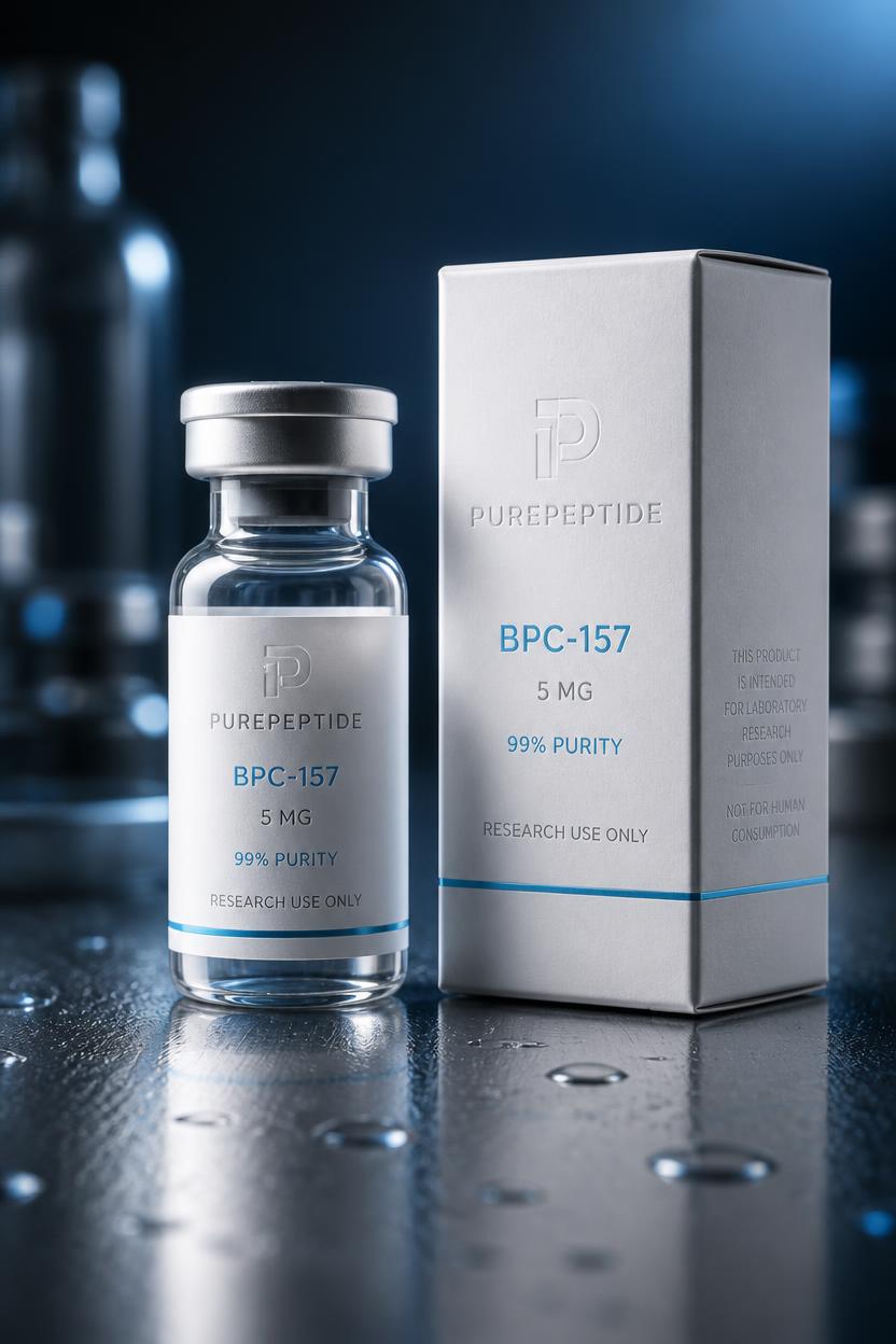 Concept peptide vial and packaging