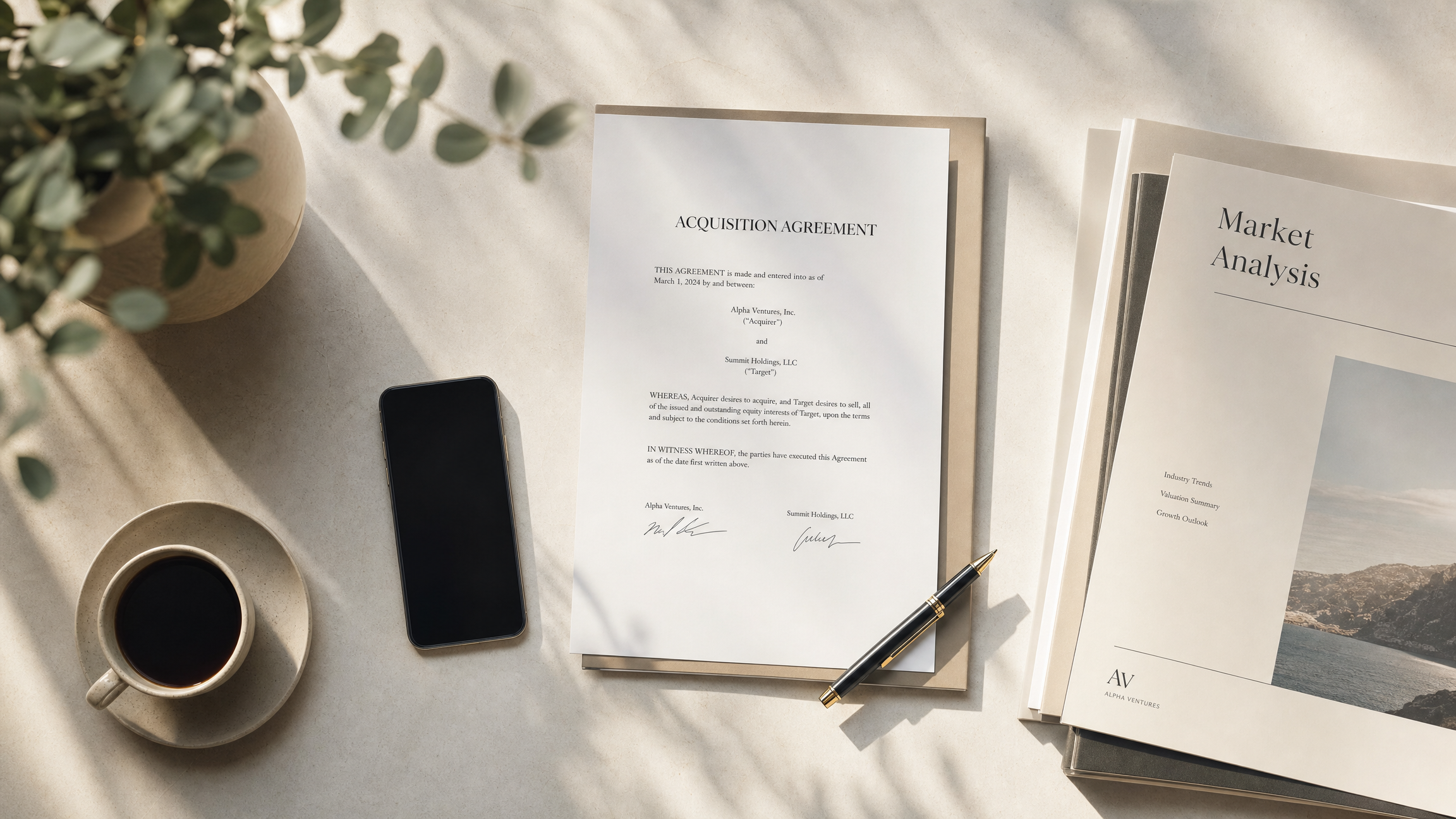 Business acquisition deal