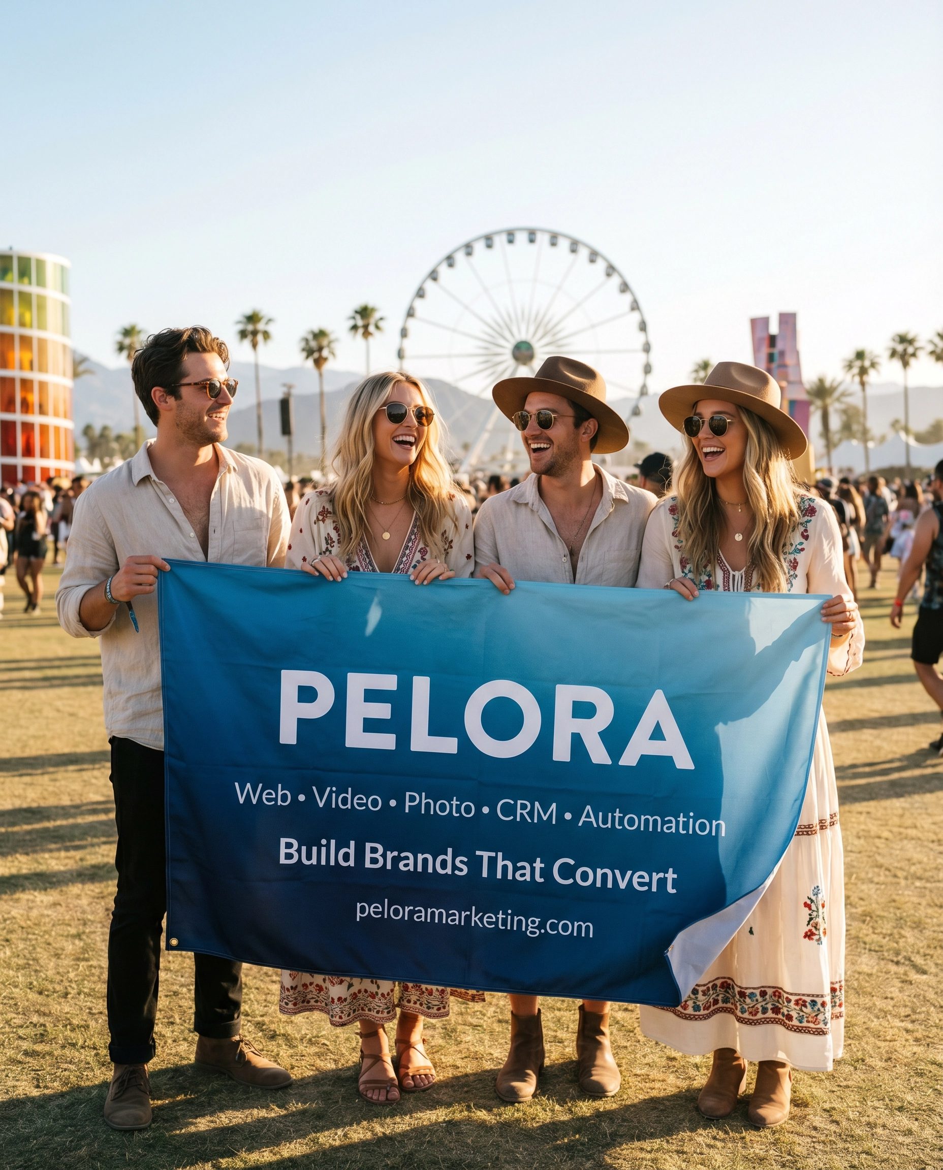 Real PELORA campaign — Coachella activation