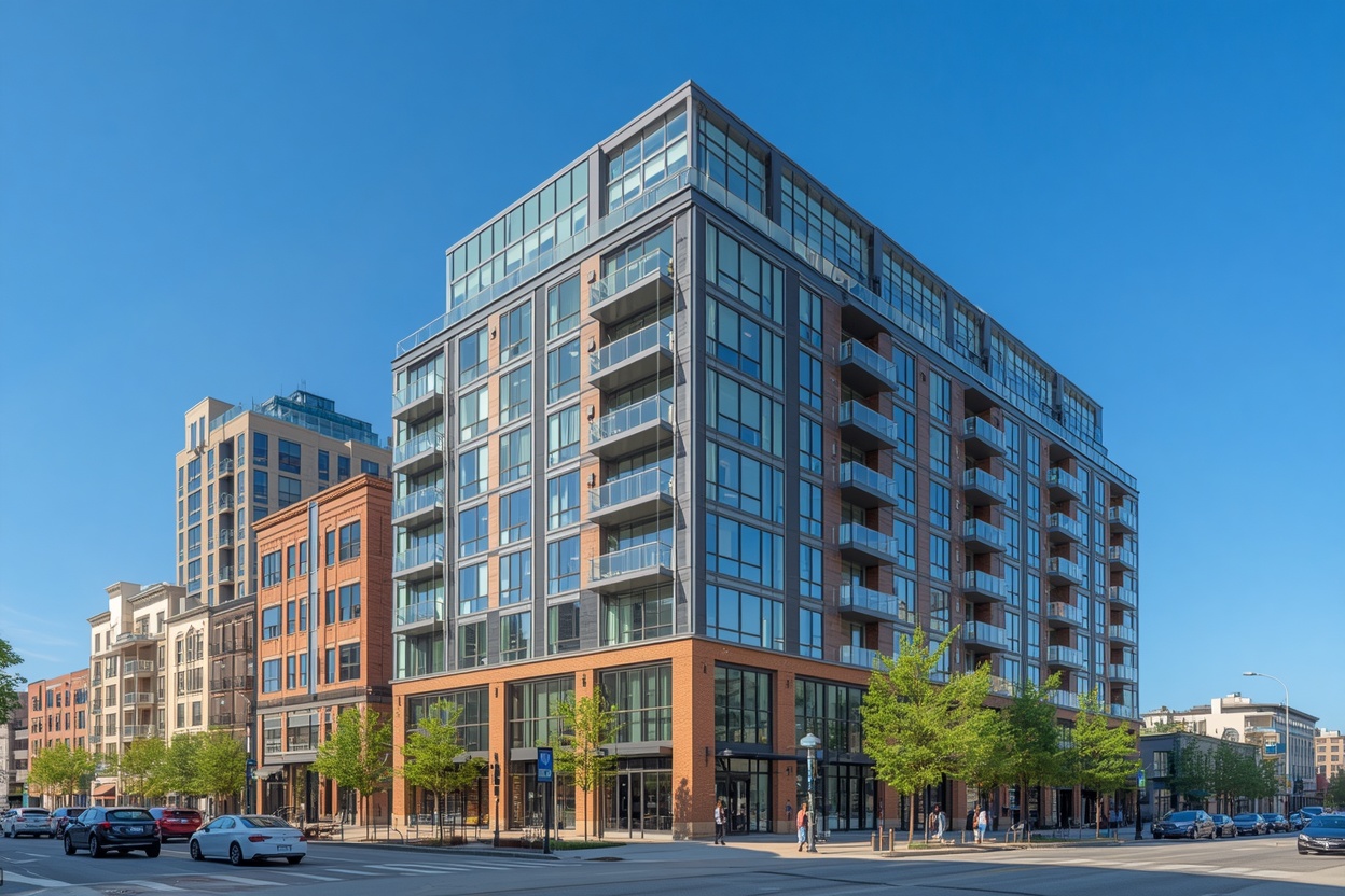 Apartment complex and commercial development